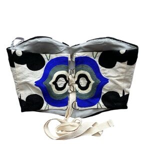 Linen Crop Top Vintage